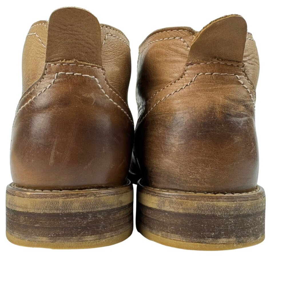 Bed Stu Draco Brown Leather Chukka Boots - Distressed Boots – Men’s Size 9.5 - Picture 8 of 11